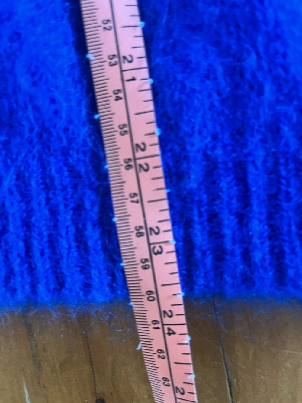 Cobalt Blue Italian Mohair and Wool Crewneck Sweater from NOOS Italian Knitwear - Picture 7 of 9